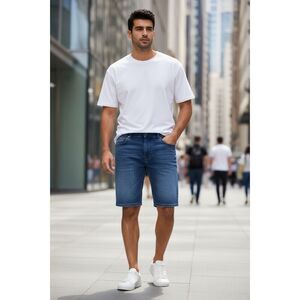 Buffalo David Bitton Men's Denim Shorts Size 38 Medium Wash NWT
